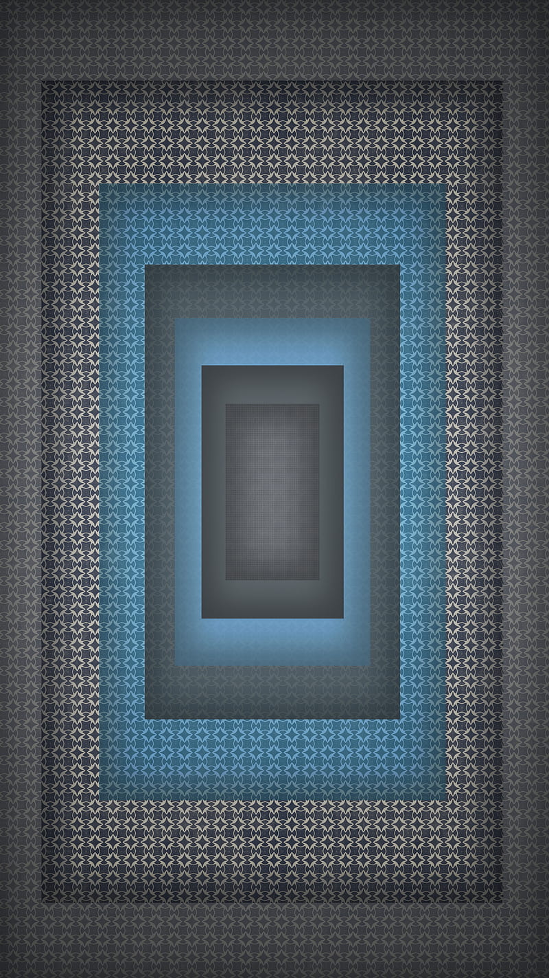 3d shaded, abstract, blue, dark, gray, light, squares, HD phone wallpaper
