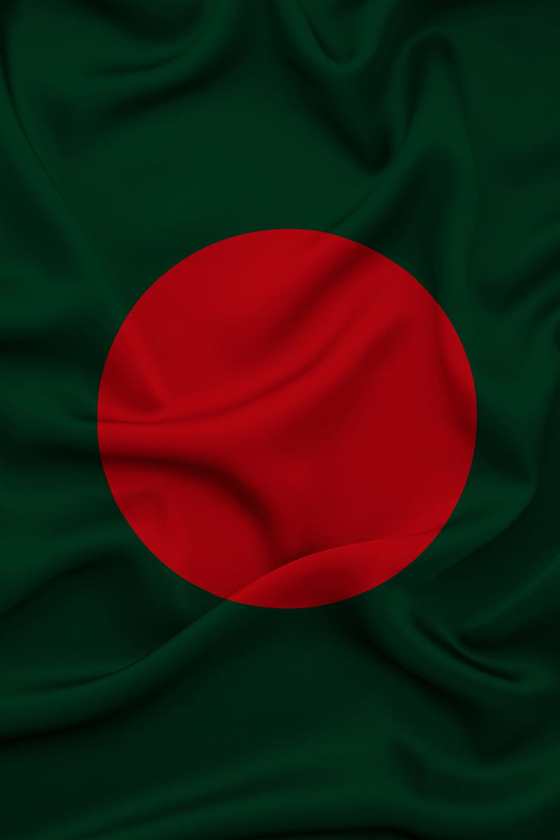 Bangladeshi flag, বাংলাদেশ, flag of Bangladesh, waving flag of Bangladesh, Bangladesh, 1971, Red and green, HD phone wallpaper