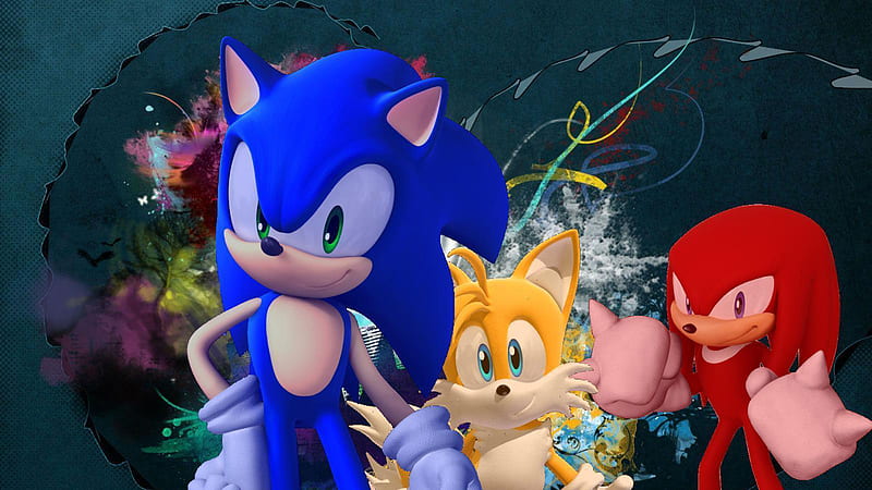 Sonic The Hedgehog Knuckles the Echidna Amy Rose Sonic, HD wallpaper