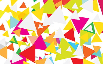 Polygon, color, desenho, forma, triangle, HD phone wallpaper