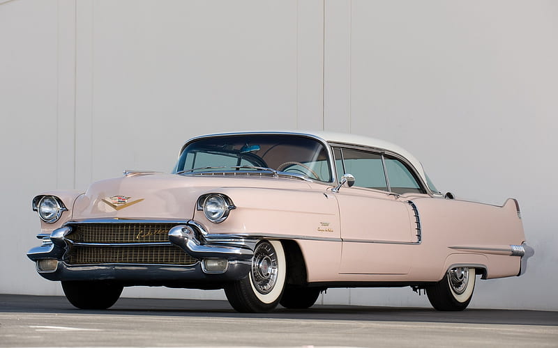 1956 Cadillac Coupe de Ville, Cadillac, 1956, Cadillac Coupe de Ville, car, classic, vintage, HD wallpaper
