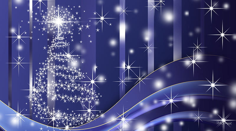 Sparkle Blue Tree, glow, twinkle, lustre, shine, flash, winkle, xmas, lights, sparkle, glint, scintillate, shimmer, glisten, radiate, flare, blue, stars, feliz navidad, christmas, glitter, spangle, glister, waves, glimmer, luster, wink, gleam, shiny, HD wallpaper