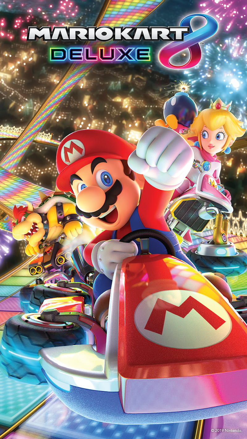 Nintendo, Mario (Character, Mario Kart, Mario Kart 8, Nintendo Switch, HD phone wallpaper