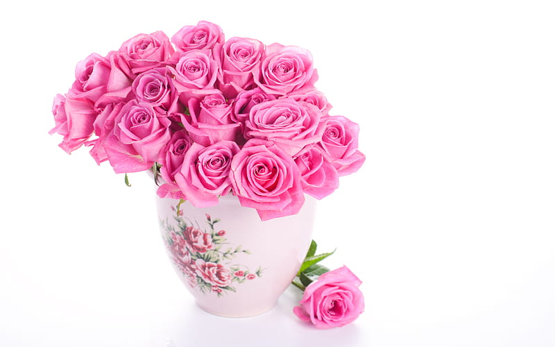 Roses For Andonia, with love, pretty, vase, sweet, jar, love, flowers, beauty, valentines day, lovely, romance, andonia, gift, softness, pink rose, blossoms, rose, roses petals, bonito, still life, graphy, for you, pink, blooms, romantic, soft, petal, delicate, roses, pink roses, bouquet, pink petals, flower, petals, nature, bouqet, delecate, HD wallpaper