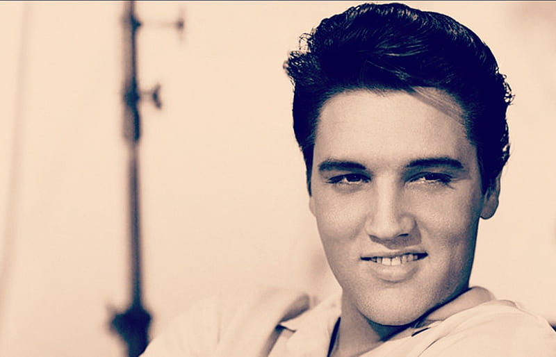 Elvis Presley, music, smile, man, singer, actor, rock and roll, HD wallpaper