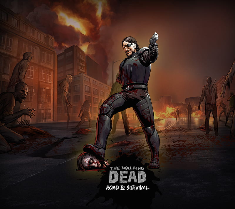 Walking Dead Head, scopely, walking dead, walkingdead, zombie, zombies, HD wallpaper