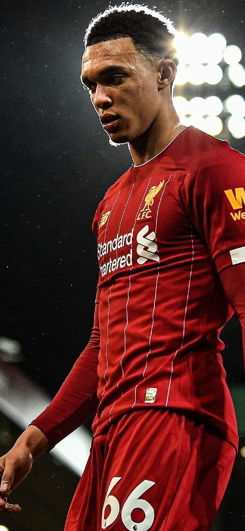 Trent AlexanderArnold Liverpool FC English football player portrait  red stone background HD wallpaper  Peakpx