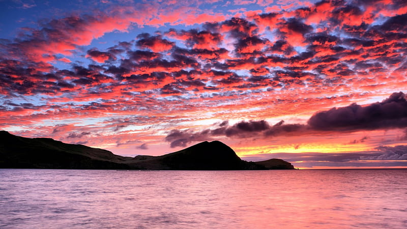 Poderoso amanecer, amanecer, nubes, mar, costa, Fondo de pantalla HD |  Peakpx