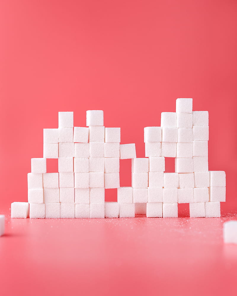 white sugar cube forming lines, HD phone wallpaper