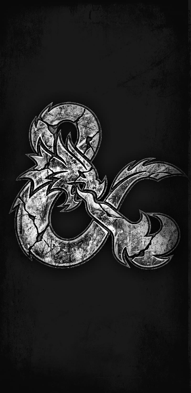 DnD logo grittier, dark, dice, dirty, dm, dragons, dungeons, rpg, tabletop, HD phone wallpaper