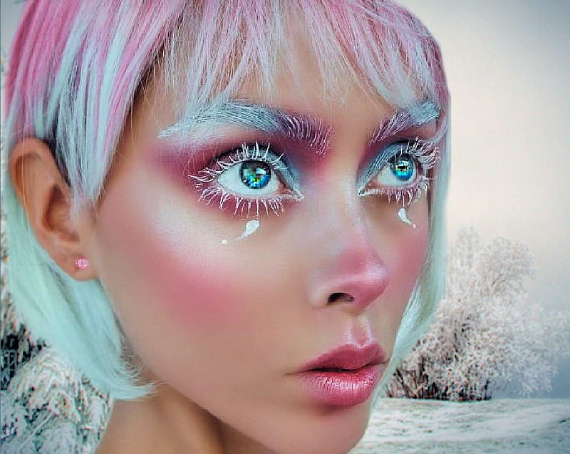 snow fairy makeup