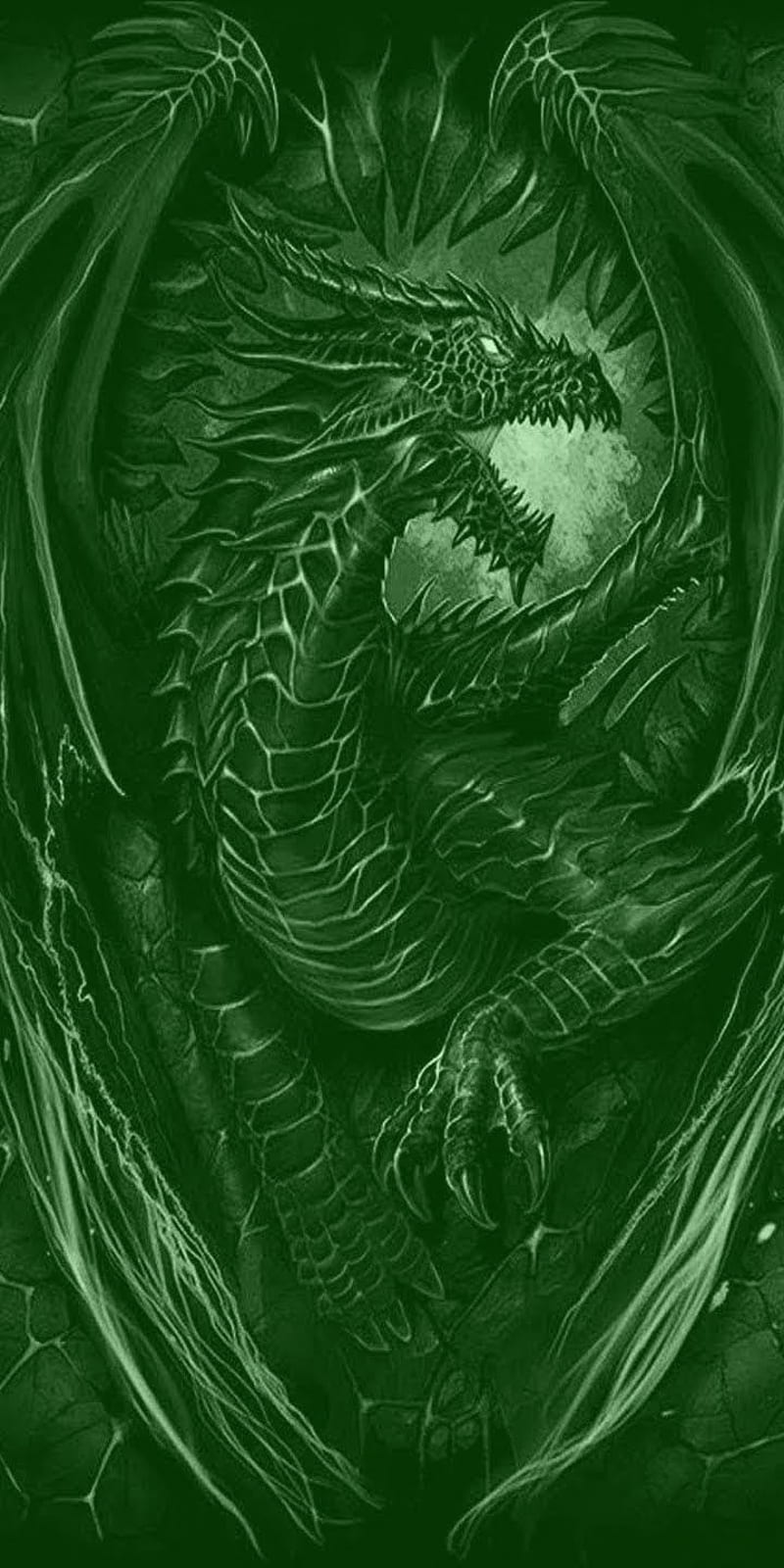 Green dragon, gothic, HD phone wallpaper | Peakpx