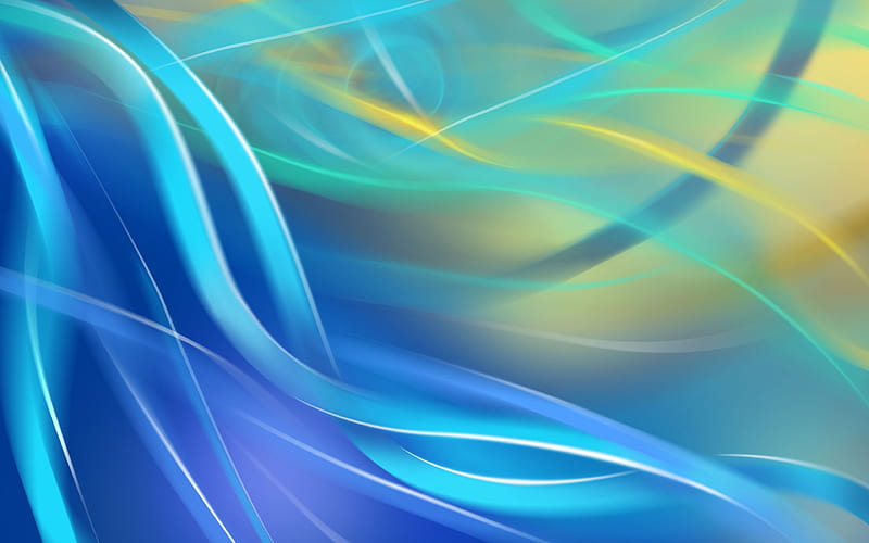 blue 3D waves, blue abstact waves, creative, artwork, blue wavy background, wavy patterns, 3D waves, abstract waves, HD wallpaper