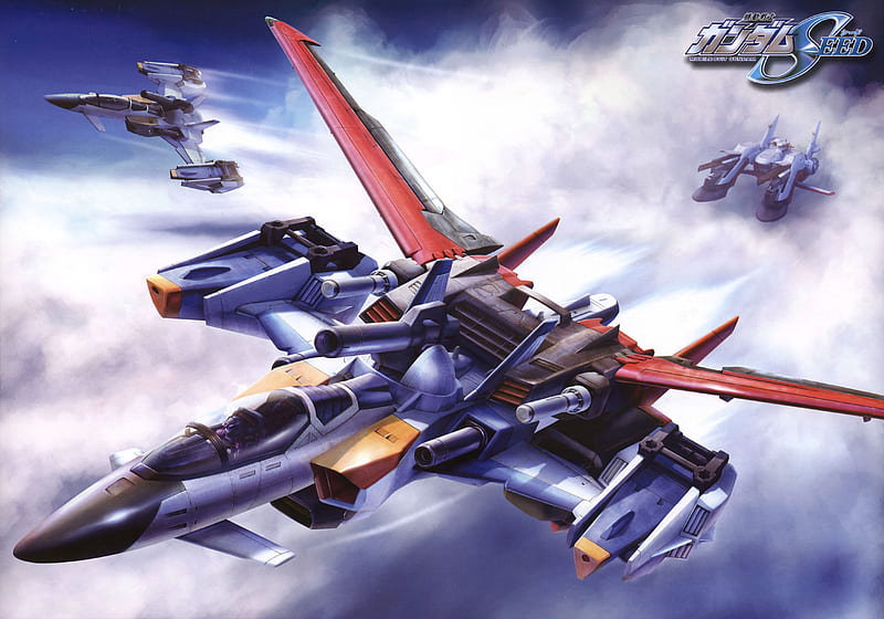 Launched from the Battleship, mecha, sky, mobile suit gundam seed, anime, HD wallpaper