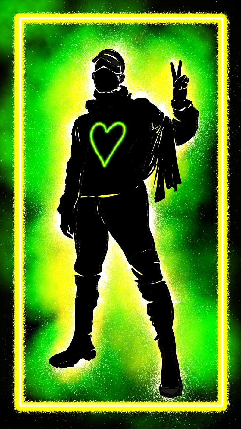 Love neon silhouette, Green, Silhouettes, acid, body, bright, color, colorful, colors, edge, edges, face, frame, frames, glow, glowing, guy, heart, lightning, man, ninja, particles, radiant, shine, side, sign, sparkle, style, tinsel, victory, HD phone wallpaper