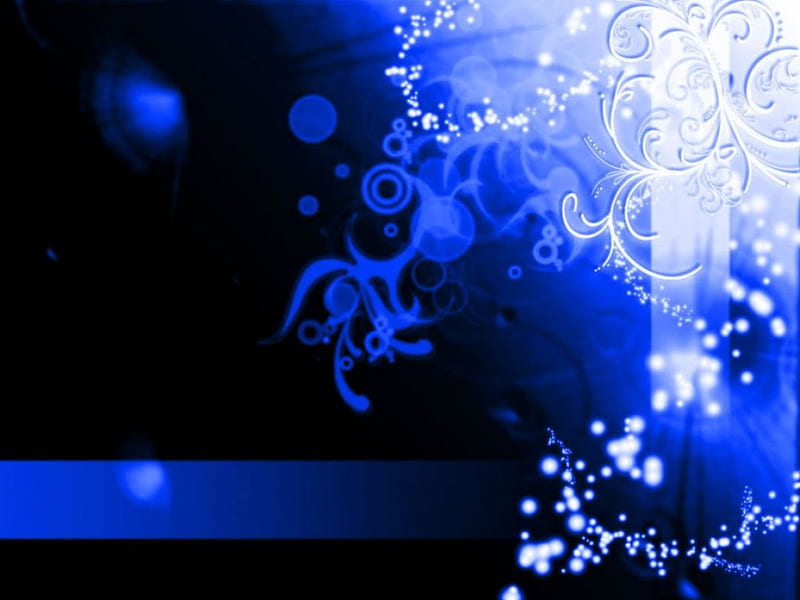 Blue Abstract by VirgoT, bullseye, circles, white, abstract, lights, blue, sparkles, HD wallpaper