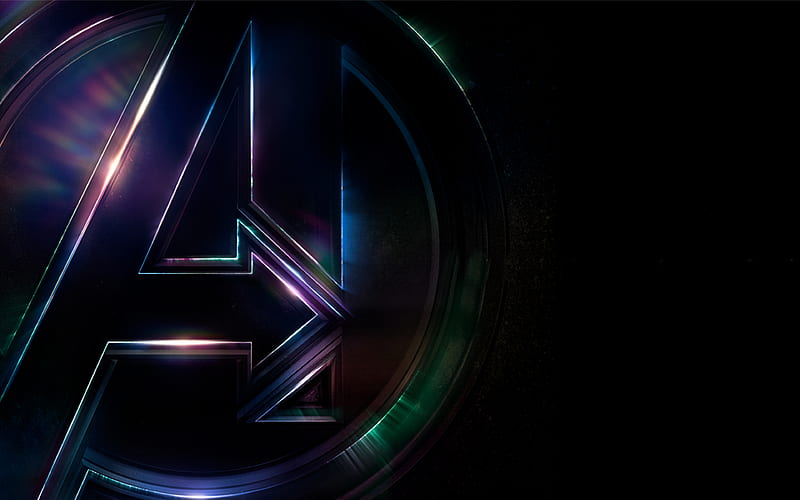 Avengers Infinity War, logo, 2018 movie, art, poster, HD wallpaper