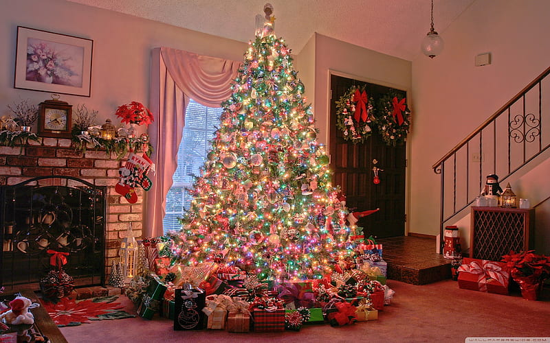 christmas tree-Christmas items - jewelry, HD wallpaper