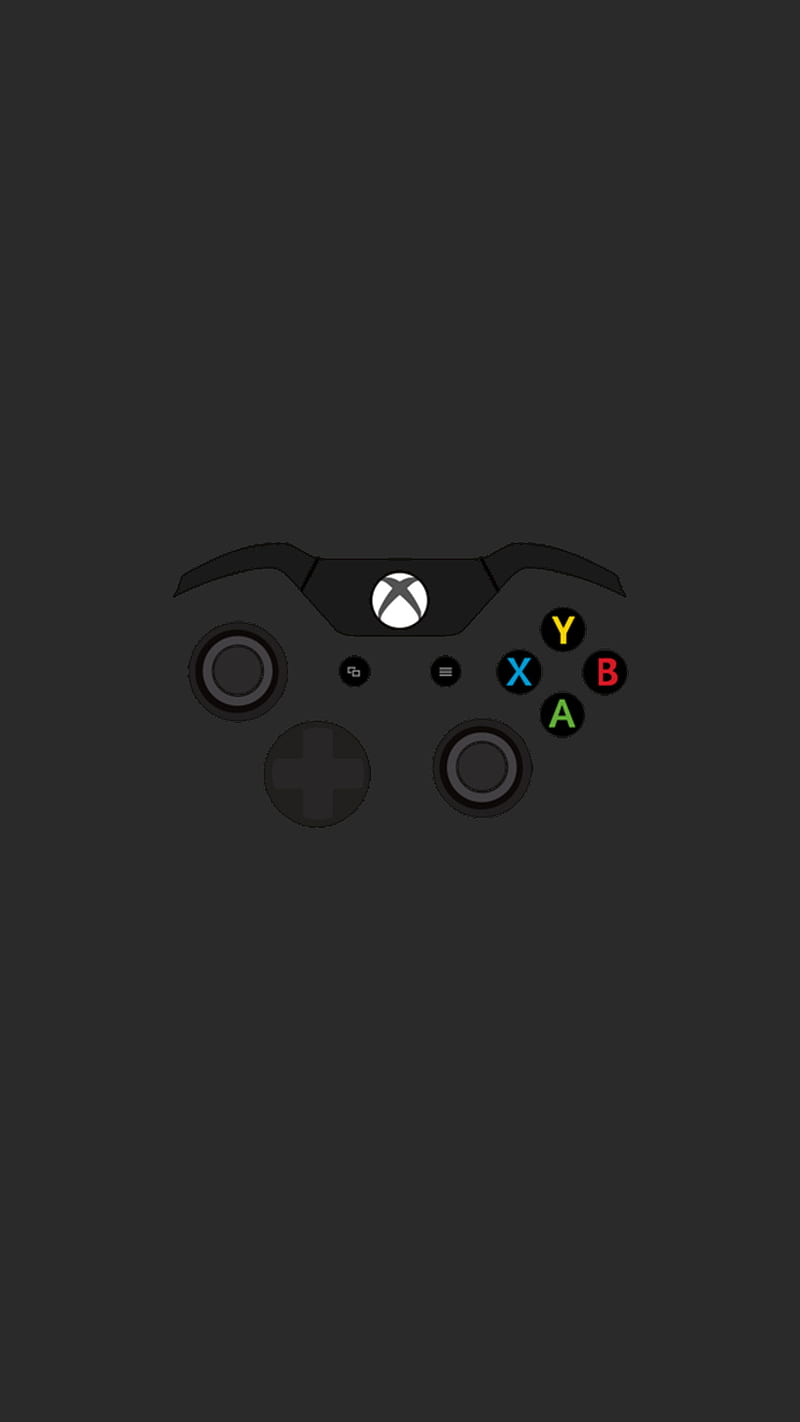 Xbox, black, console, controller, games, gray, gris, minimalist, one, HD phone wallpaper