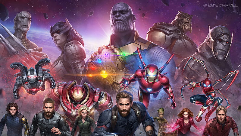 Avengers Infinity War Future Marvel Fight, avengers-infinity-war, superheroes, artwork, artist, artstation, HD wallpaper
