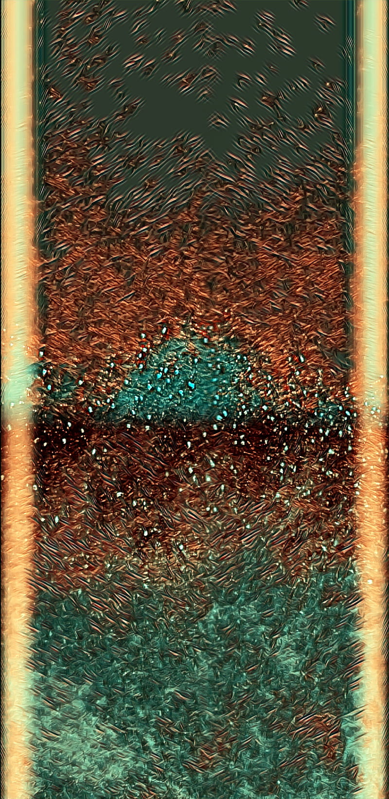 S Amoled Disrupt (133), Imaginesium, abstract, edge, galaxy, gold, metallic, shiny, teal, texture, HD phone wallpaper