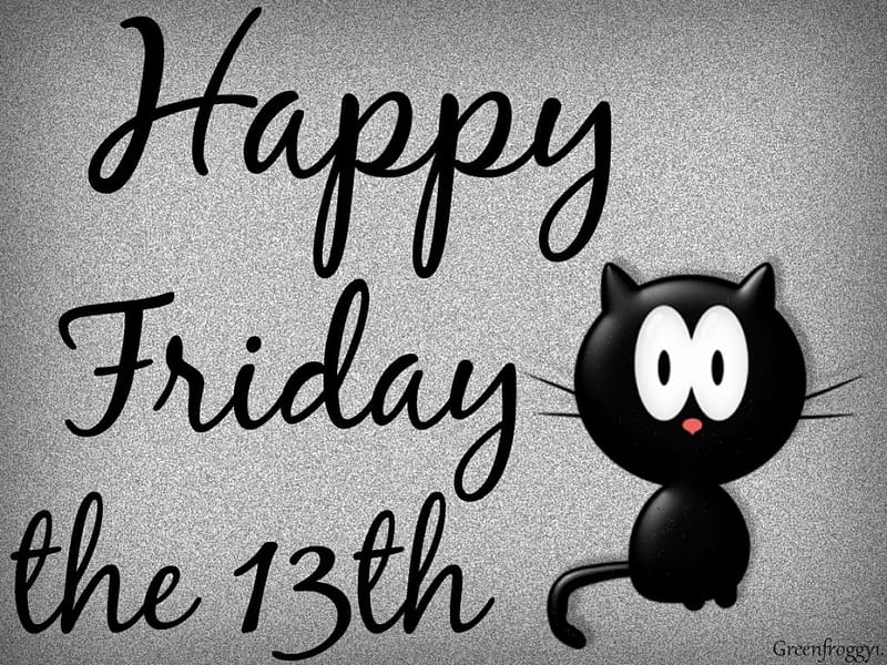 FRIDAY THE 13th, BLACK, CAT, CREATION, FRIDAY, HD wallpaper | Peakpx