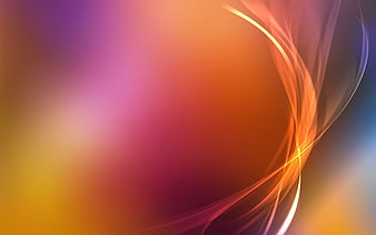 Orange curves, lines, connection, wavy, Abstract, HD wallpaper | Peakpx