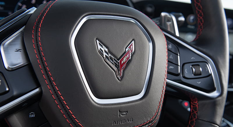 2020 Chevrolet Corvette Stingray - Interior, Steering Wheel , car, HD wallpaper