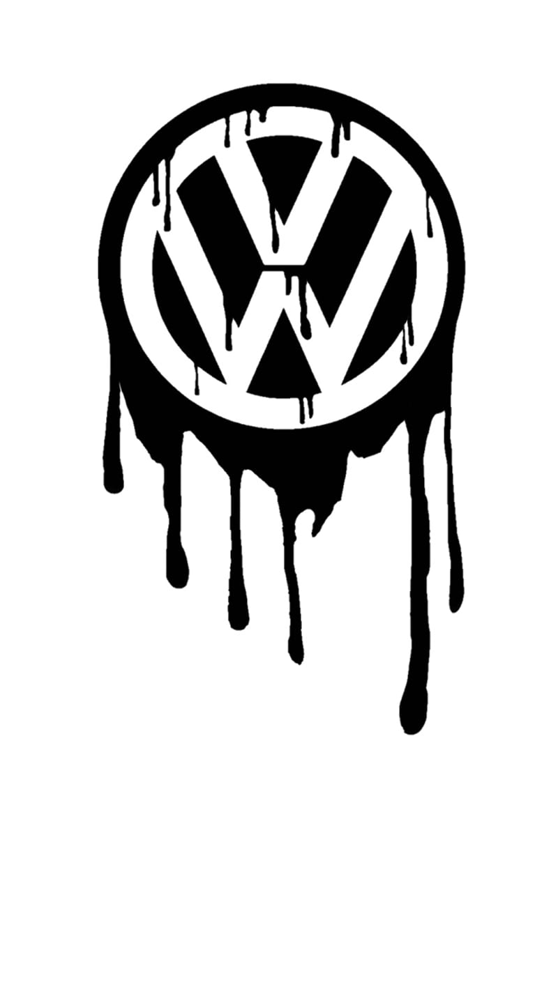 Wolkswagen Logo , america, black, logo, volkswagen, vw, HD phone wallpaper