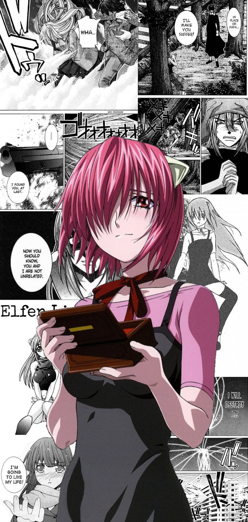 Elfen Lied Lucy Creating and coloring.