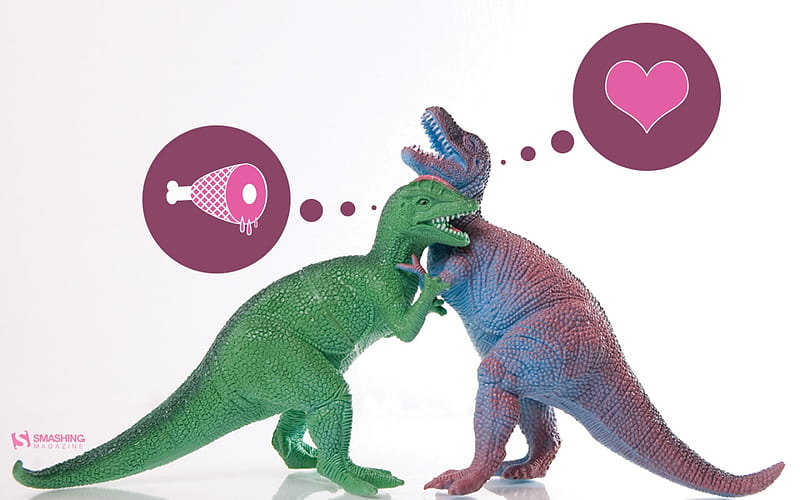 Prehistoric Love, prehistoric, funny, dinosaur, love, HD wallpaper