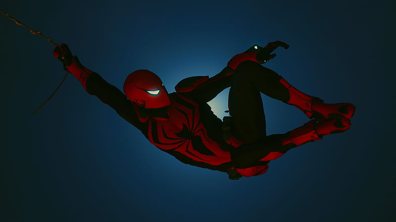 Red Spider Suit, spiderman, superheroes, reddit, HD wallpaper