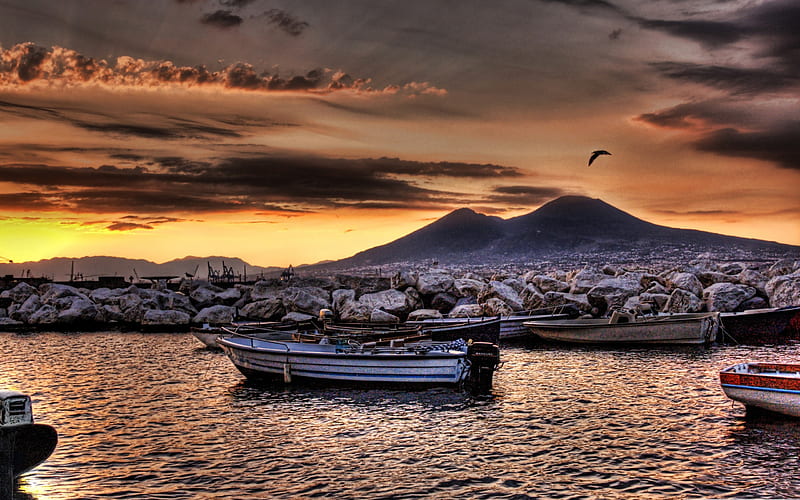 boats r-Italy landscape graphy, HD wallpaper