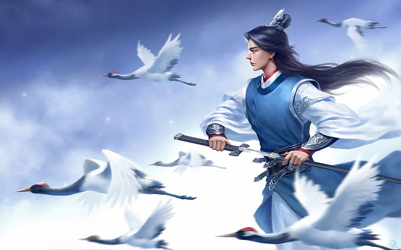 Immortal Crane 'Shenhe' : Genshin Impact (Anime Video Game) 4K wallpaper  download
