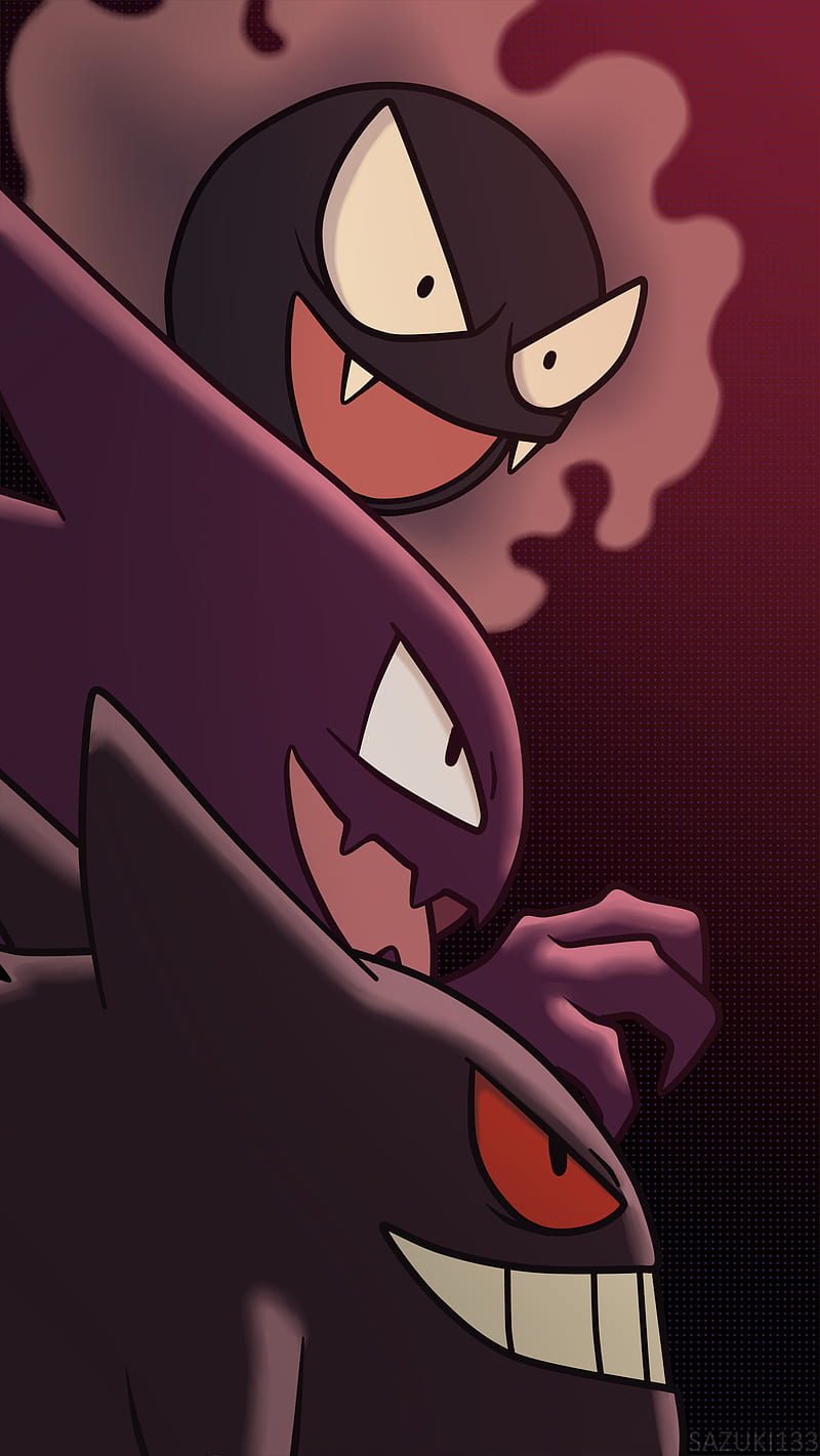 Haunter (Pokémon) Papéis de Parede . Planos de Fundo., Ghost Pokemon Cute  HD wallpaper