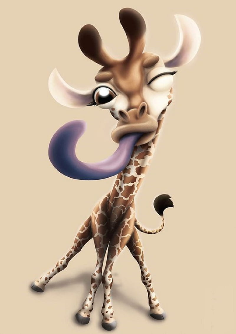 Giraffe, cute, HD phone wallpaper | Peakpx