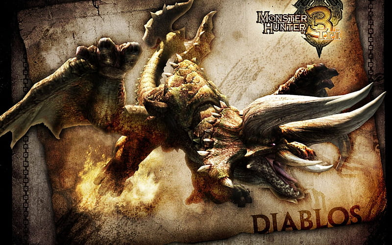 Diablos, cool, monster, hunter, HD wallpaper | Peakpx