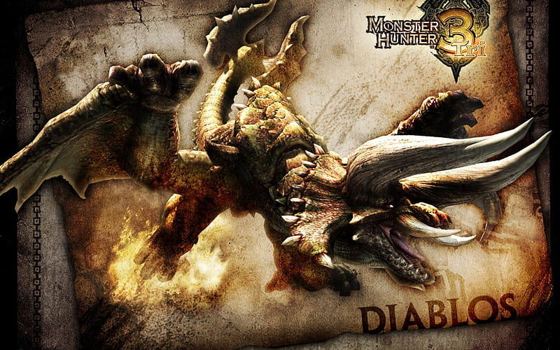 Diablos  Monster hunter art, Monster hunter 3rd, Monster hunter