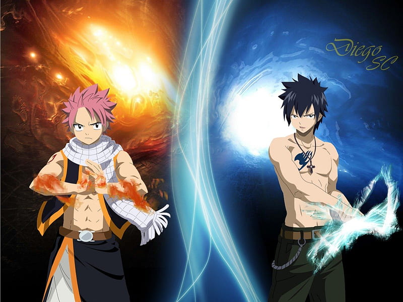 fairy tail gray vs natsu