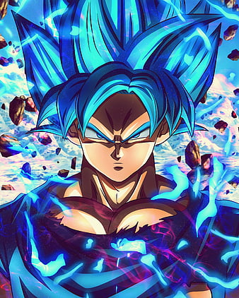 Goku ssj blue, saiyajin blue, broly movie, dbs, dragon ball, kakaroto,  saiyajin, HD phone wallpaper