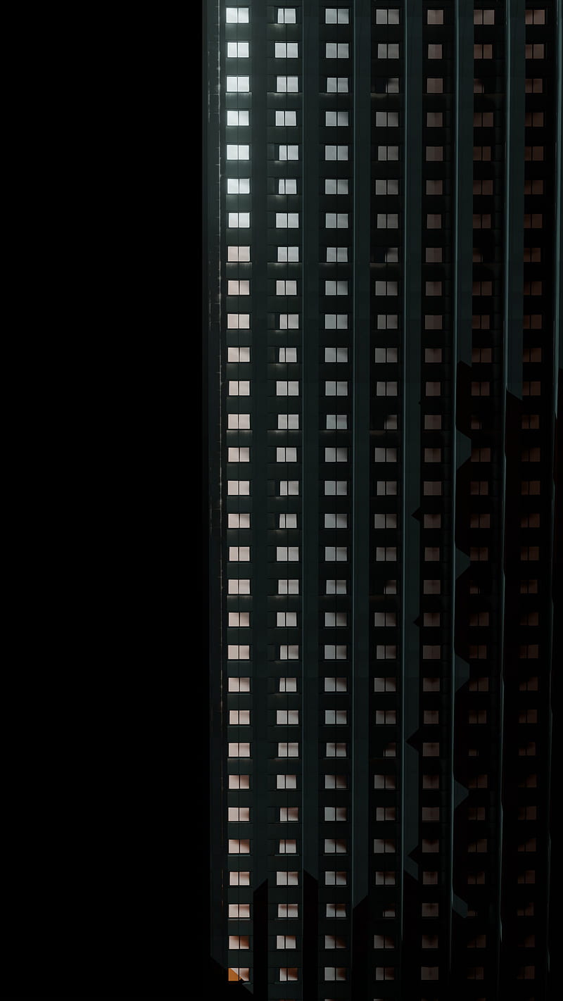 I Love Windows, URBANITE, architecture, backdrop, black, building, city, construction, dark, desenho, digital, futuristic, glass, graphic, gray, industrial, industry, modern, office, oled, pattern, reflection, skyscraper, square, steel, surface, texture, textured, wall, HD phone wallpaper