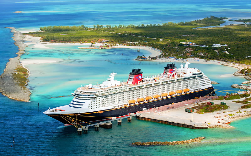 Disney Dream cruise ship, port, pier, Disney Cruise Line, HD wallpaper