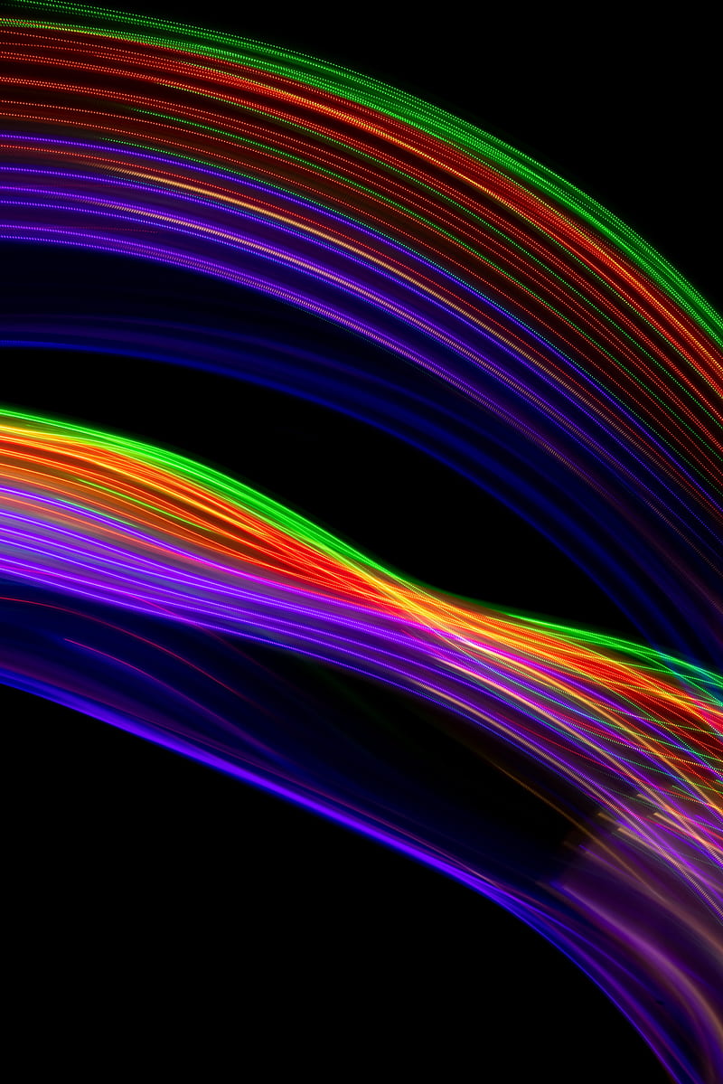 light, lines, curves, zelight, colorful, abstraction, HD phone wallpaper