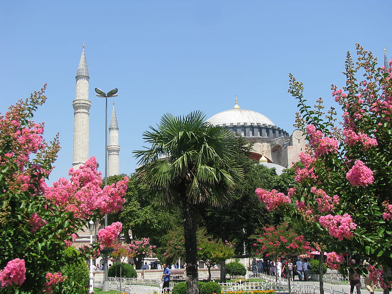 The Church of the Holy Wisdom - known as Hagia Sophia - Istanbul, Turkey, hagia, holy, sophia, turkey, istanbul, church, wisdom, HD wallpaper