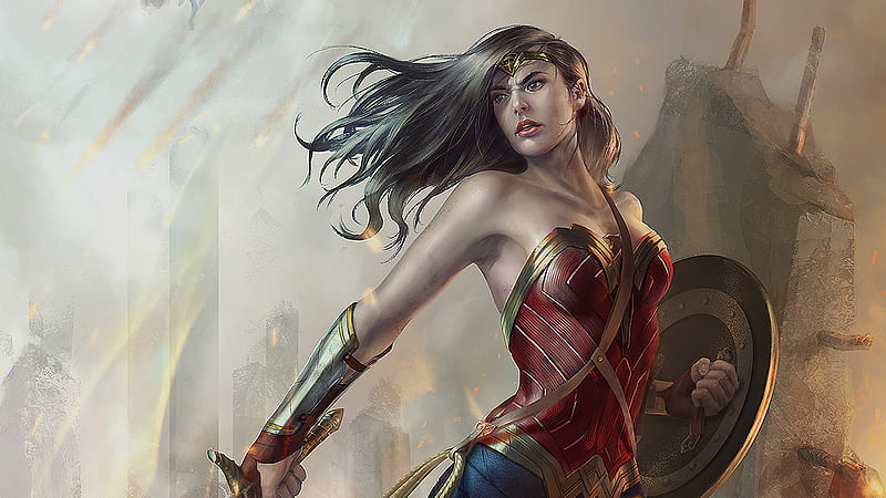 Wonder Woman Danger, wonder-woman, superheroes, artist, artwork, , digital-art, HD wallpaper