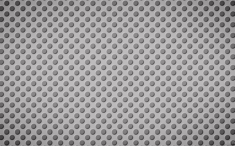 gray metal dotted texture, close-up, metal grid, gray metal background, metal textures, macro, gray backgrounds, gauze texture, HD wallpaper