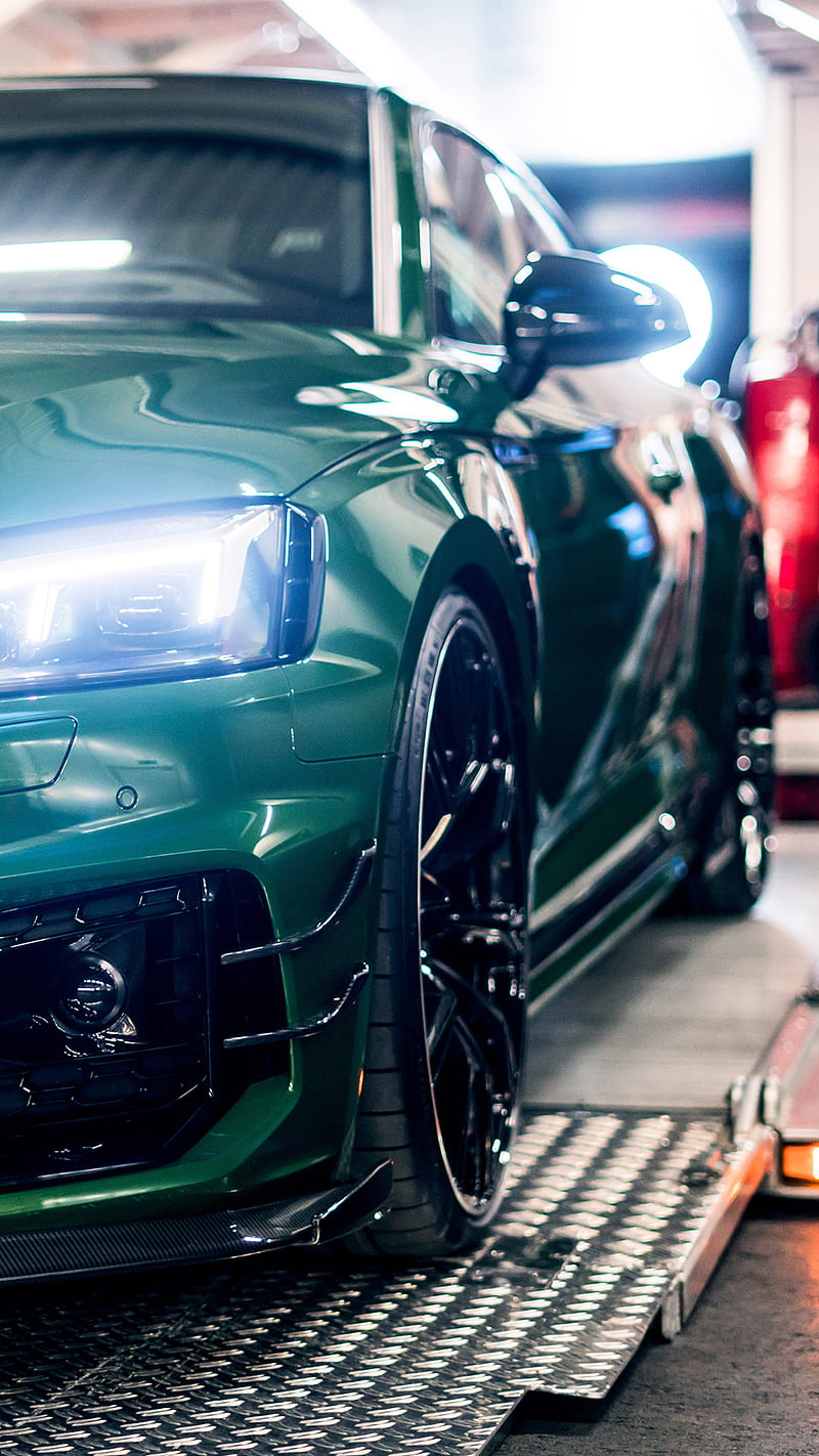 Audi RS 5, car, carros, green, rs5, HD phone wallpaper | Peakpx