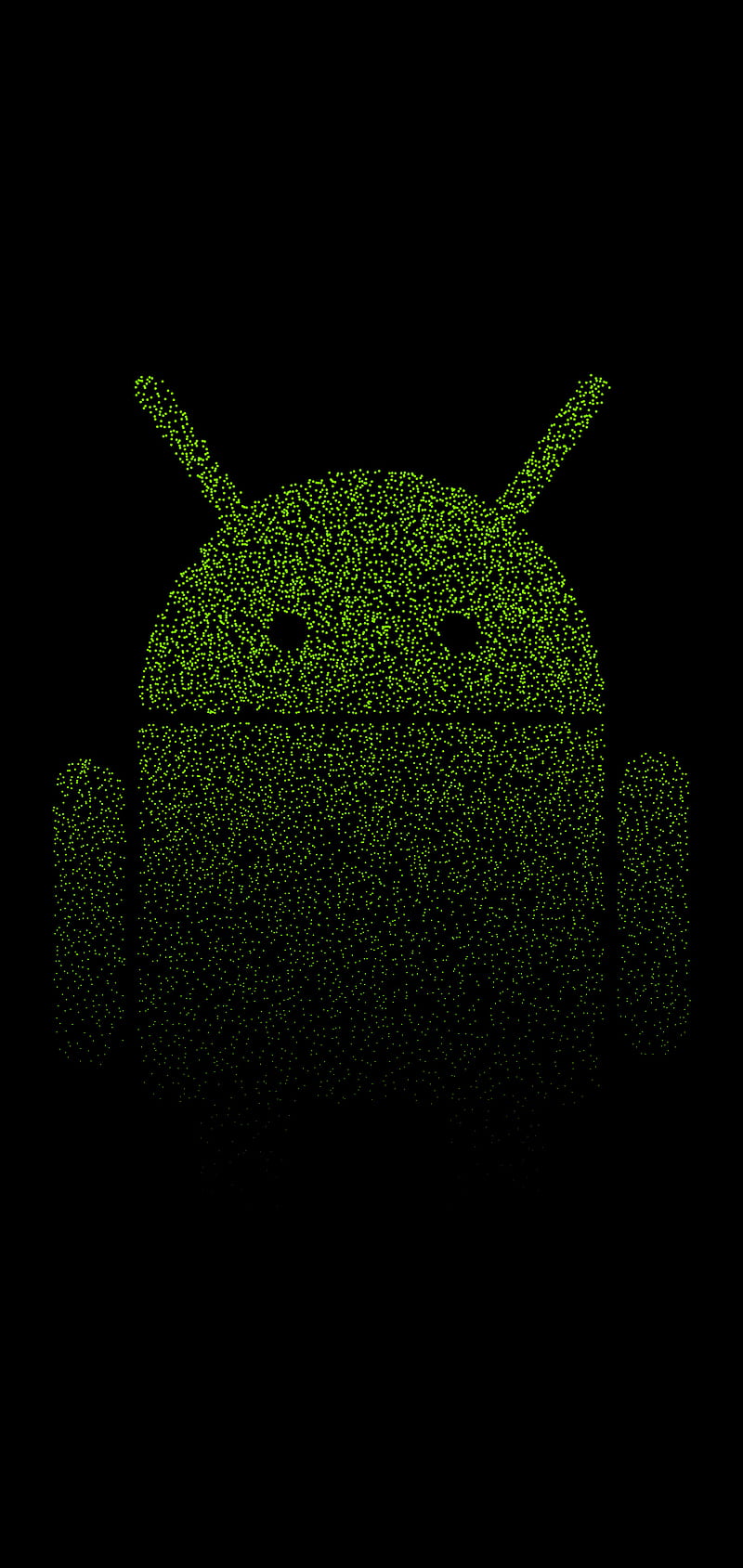 android stipple, green, robot, HD phone wallpaper