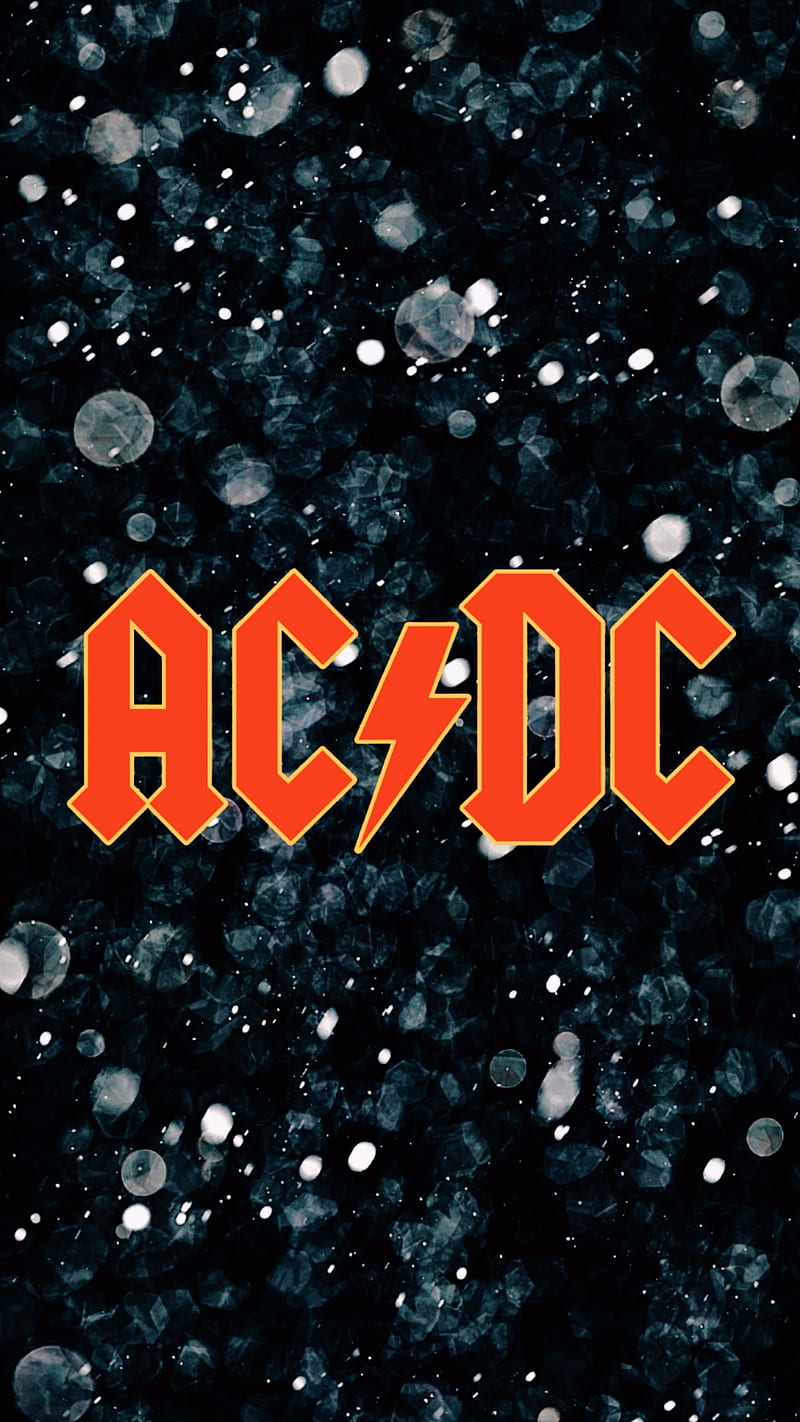 ACDC, ac/dc, black, logo, music, rock, HD phone wallpaper