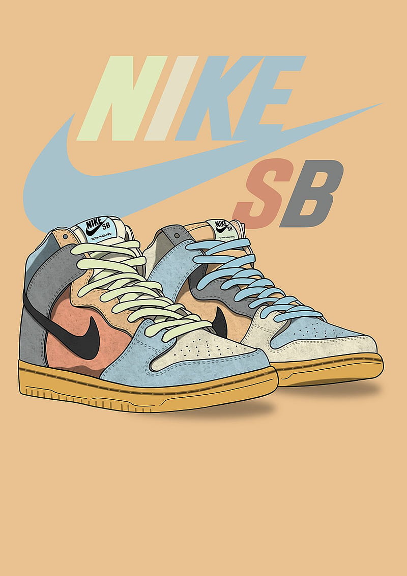 Nike SB Dunk High Â«SpectrumÂ». Nike , Sneakers , Cool nike, Dunk Low, HD phone wallpaper